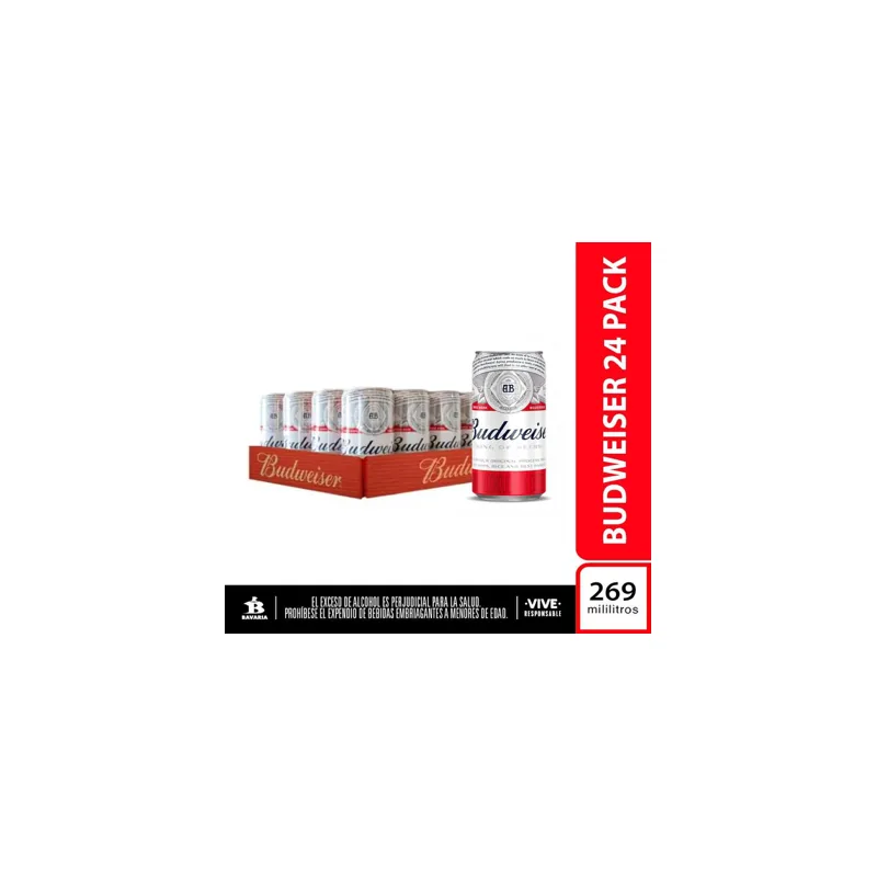 BUDWEISER LATA 269 - BANDEJA X24